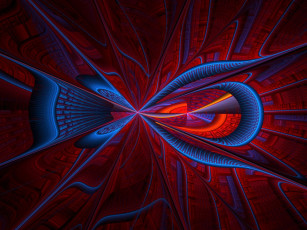 Картинка 3д графика fractal фракталы узор цвета