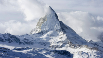 Картинка природа горы вершина снег