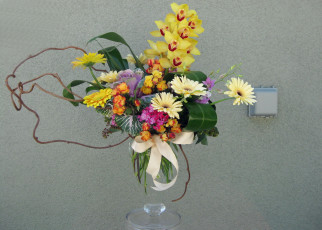 Картинка цветы букеты композиции ваза букет