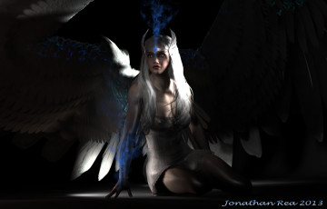 Картинка 3д графика fantasy фантазия девушка магия