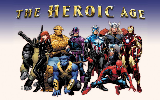 Обои картинки фото avengers, рисованные, комиксы, мстители, персонажи, герои, комикса
