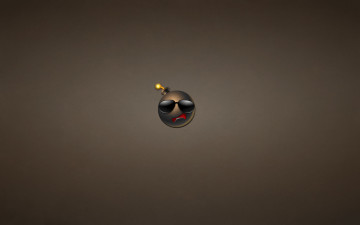 Картинка рисованные минимализм темноватый фон фитиль очки бомба bomb