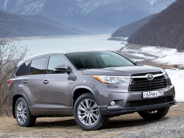 Обои картинки фото автомобили, toyota, cis-spec, 2014, highlander