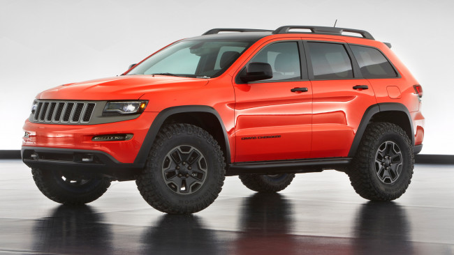 Обои картинки фото jeep grand cherokee trailhawk concept 2013, автомобили, jeep, внедорожник, 2013, concept, trailhawk, grand, cherokee