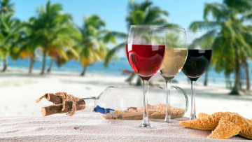 Картинка еда напитки +вино звезда вино морская пляж бокалы