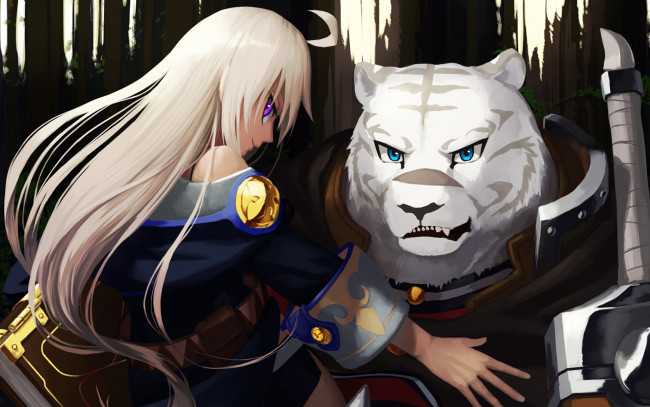 Обои картинки фото аниме, grimoire of zero, фон, взгляд, девушка