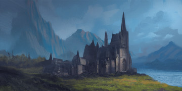 Картинка фэнтези замки иной замок средневековье мир