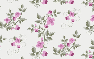 обоя векторная графика, цветы , flowers, vector, retro, pattern, текстура, floral, with