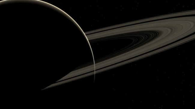 Обои картинки фото космос, сатурн, планета, с, кольцами