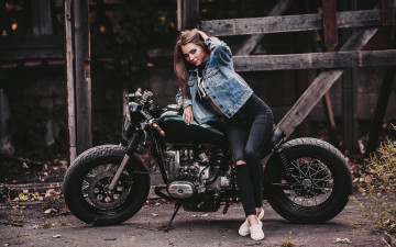 Картинка урал мотоциклы мото+с+девушкой мотоцикл боббер девушка модель