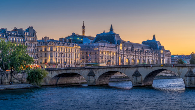 Обои картинки фото the pont royal, города, париж , франция, the, pont, royal