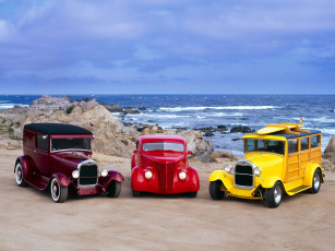 обоя ford, woodoo, 1929, and, sedan, delivery, автомобили, hotrod, dragster