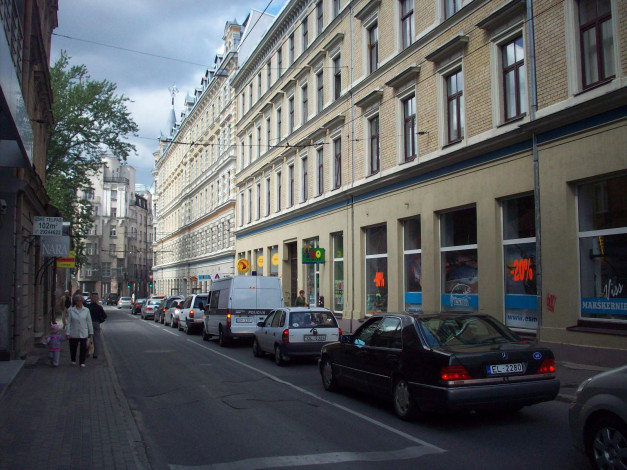 Обои картинки фото рига, улица, авоту, города, латвия
