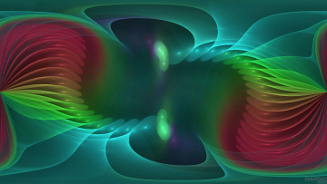 Картинка 3д графика fractal фракталы график узор цвета