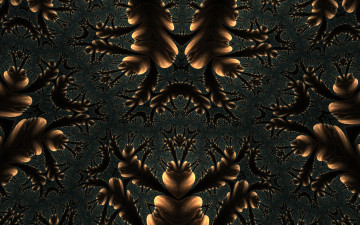 Картинка 3д графика fractal фракталы цвет узор