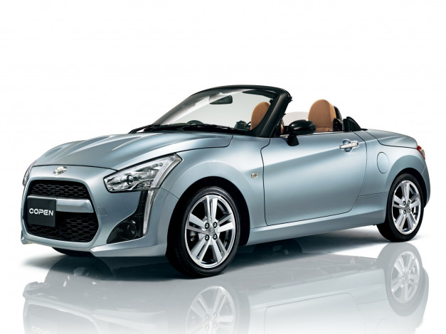 Обои картинки фото автомобили, daihatsu, 2014г, robe, copen, серый