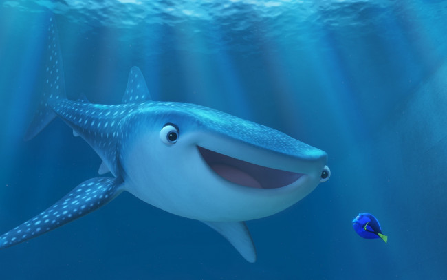 Обои картинки фото мультфильмы, finding dory, finding, dory, pixar, disney