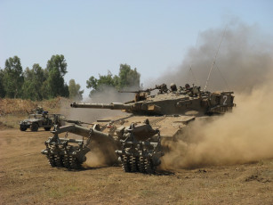 обоя основной, танк, «merkava», mk, ii, техника, военная