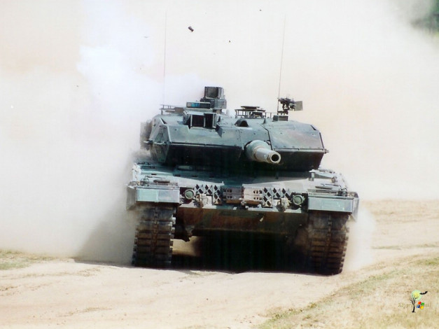 Обои картинки фото оновной, танк, леопард, iia5, техника, военная