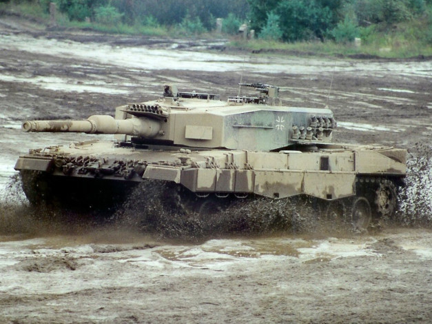 Обои картинки фото основной, танк, леопард, ia4, техника, военная