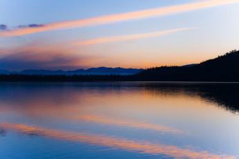 Картинка природа реки озера озеро горы закат лес
