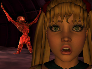 Картинка 3д графика fantasy фантазия девушка существо