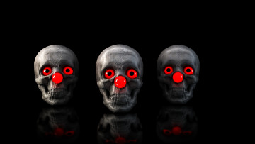 Картинка 3д графика horror ужас черепа