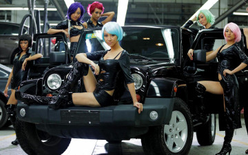Картинка автомобили авто девушками девушки автомобиль азиатки
