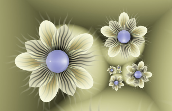 Обои картинки фото 3д, графика, flowers, цветы, лепестки, фон, узор, цвета