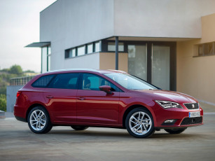 Картинка автомобили seat st 4drive leоn красный 2014г 5f