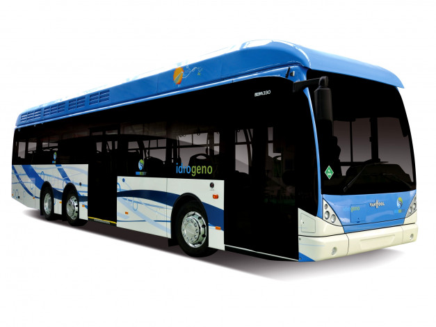 Обои картинки фото автомобили, автобусы, bus, cell, fuel, van, hool, a330