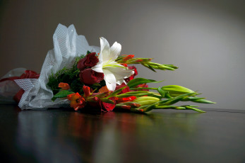 Картинка цветы букеты +композиции розы герберы букет
