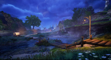 Картинка видео+игры tales+of+arise город мост река повозка