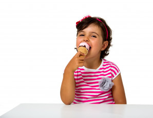Картинка разное дети девочка мороженое