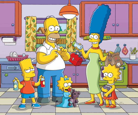 Обои картинки фото мультфильмы, the simpsons, симпсоны