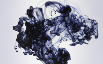 Картинка 3д графика abstract абстракции smoke черный дым
