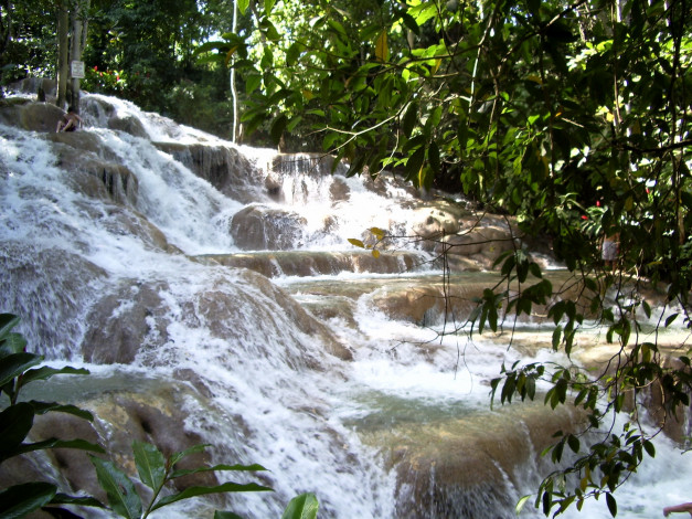 Обои картинки фото jamaica, природа, водопады, водопад, река