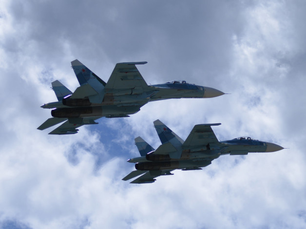 Обои картинки фото авиация, боевые самолёты, ведущий