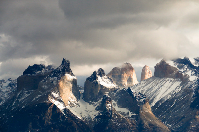 Обои картинки фото природа, горы, тучи, анды, патагония, южная, америка