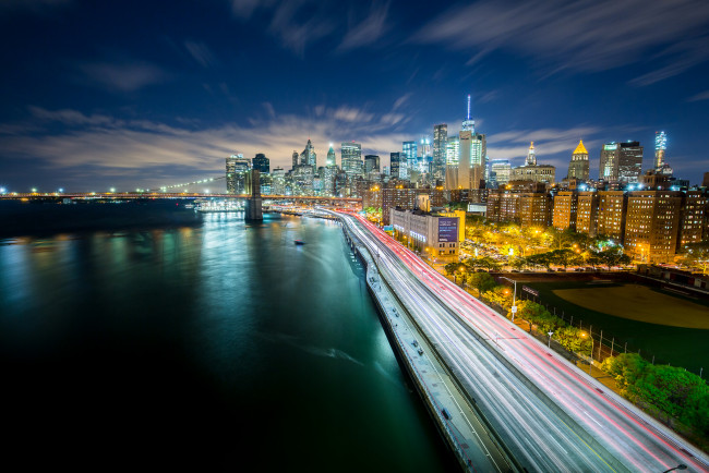 Обои картинки фото manhattan, города, нью-йорк , сша, небоскребы, панорама