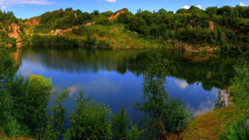 Картинка природа реки озера лето водоём
