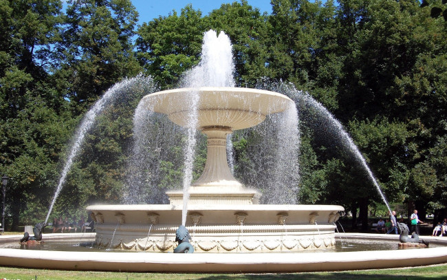 Обои картинки фото города, - фонтаны, фонтан, парк