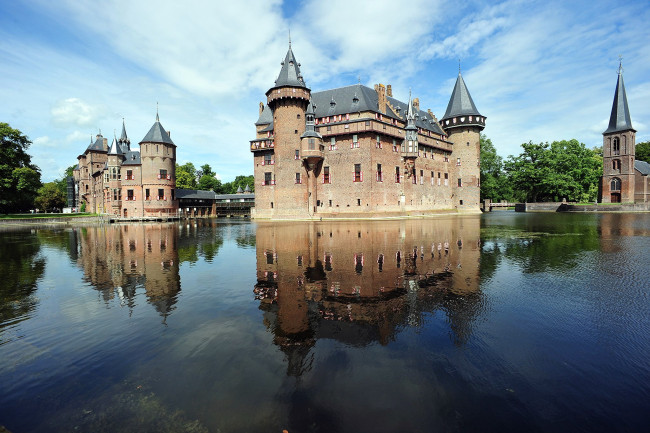 Обои картинки фото haar castle, города, замки нидерландов, haar, castle