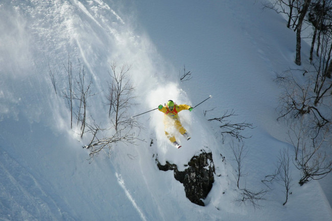 Обои картинки фото спорт, лыжный, лыжник