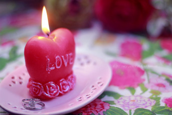 обоя разное, свечи, кольцо, огонь, любовь, романтика