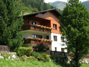 Картинка австрия тироль города здания дома горы лес