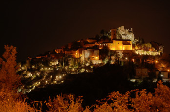 Картинка остров port cros france города огни ночного дома горы ночь