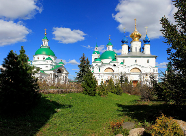 Обои картинки фото спасо, Яковлевский, монастырь, ростов, города, православные, церкви, монастыри, храмы