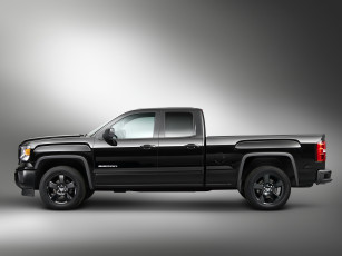 обоя автомобили, gm-gmc, 2015г, double, sierra, gmc, 1500, темный, elevation, edition, cab