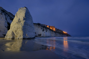 Картинка природа побережье скалы ночь море берег